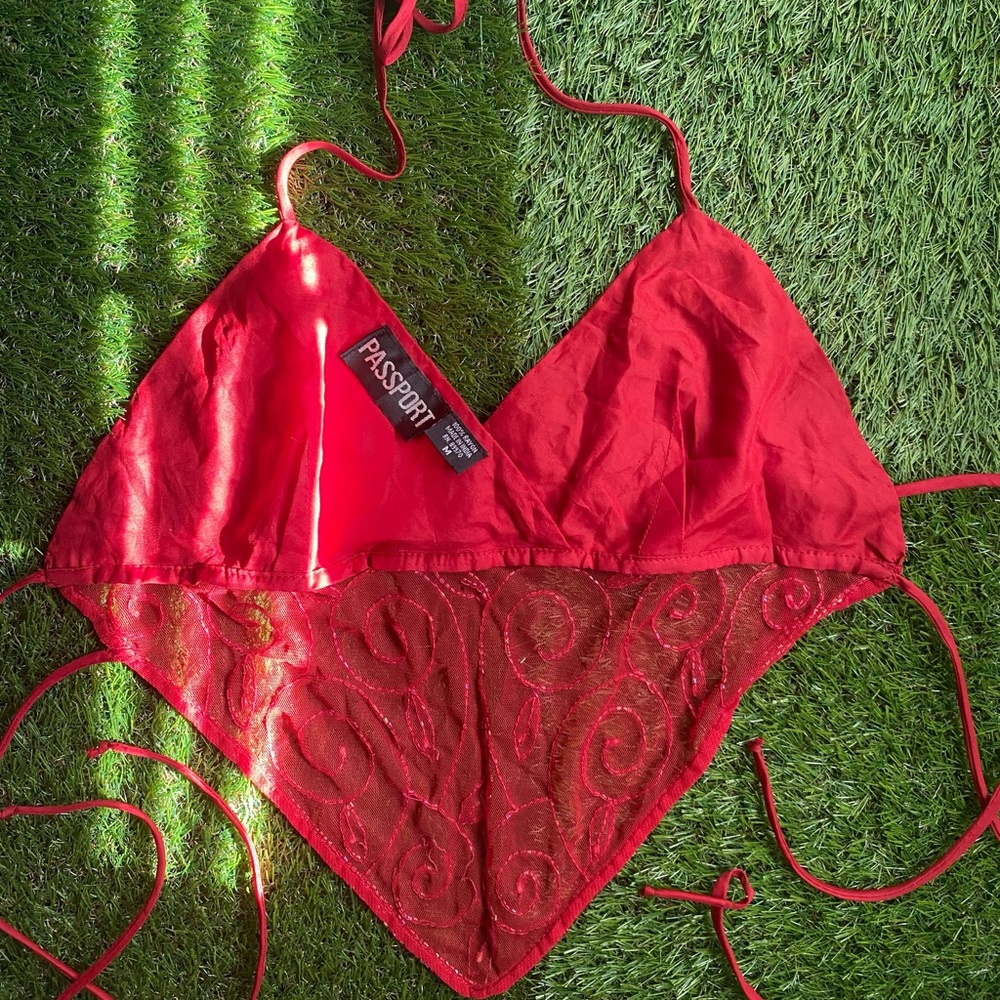 Beaded Red Top - Picture 13 of 17